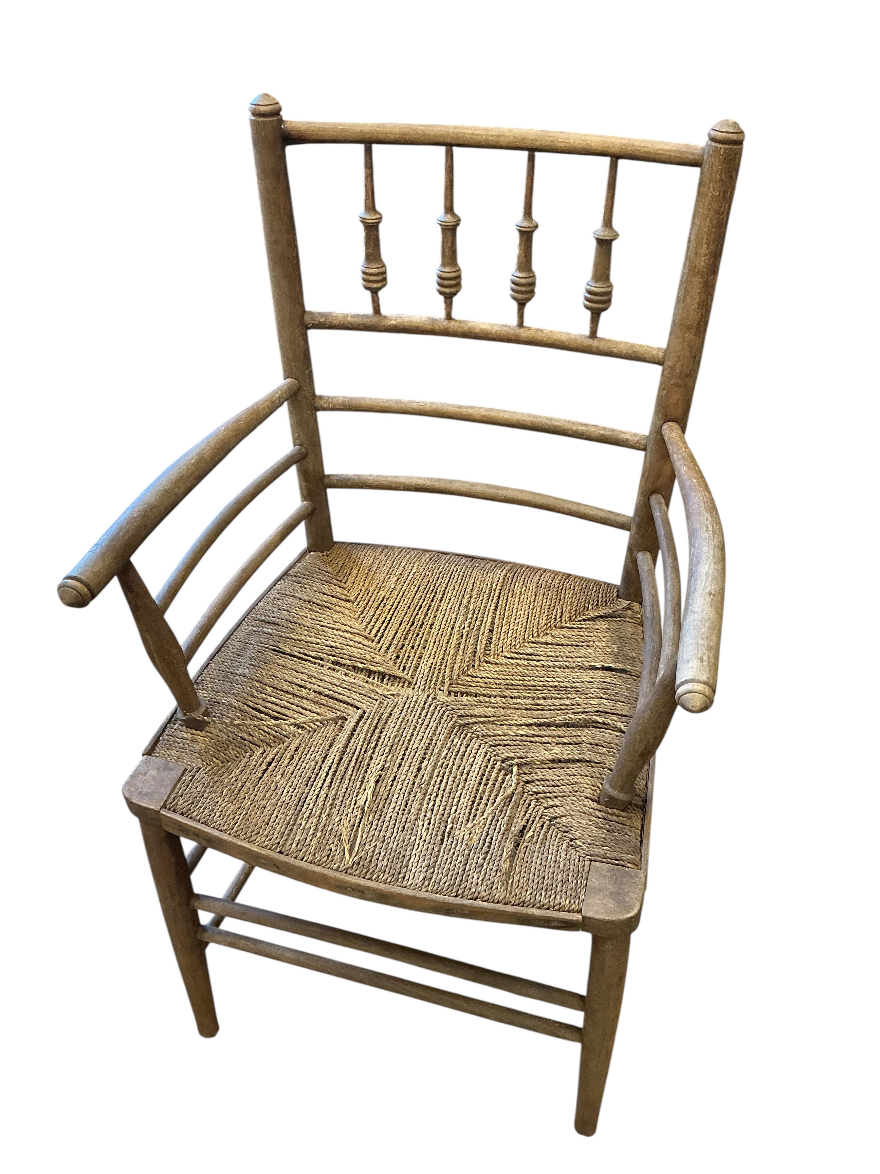 Six 19th century and later Sussex elbow chairs, in need of restoration